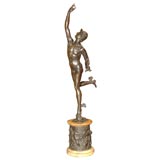 Antique Bronze statue of Mercury, after Giambologna