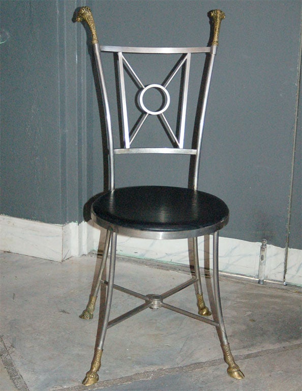 French Maison Jansen Side Chairs For Sale