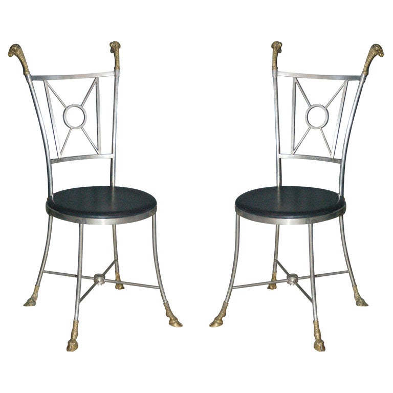 Maison Jansen Side Chairs For Sale
