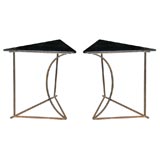 Unusual  Set of Tall Triangle Top Tables