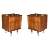 Gorgeous Pair of Walnut Nite Stands