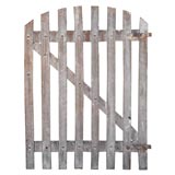 19THC ORIGINAL WORN WHITE PAINTED GATE