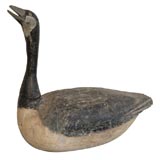 Antique LATE 19THC HAND CARVED & PAINTED CANADIAN GOOSE