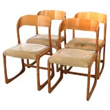 set of four Baumann chairs
