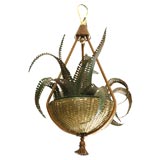 metal fern chandelier