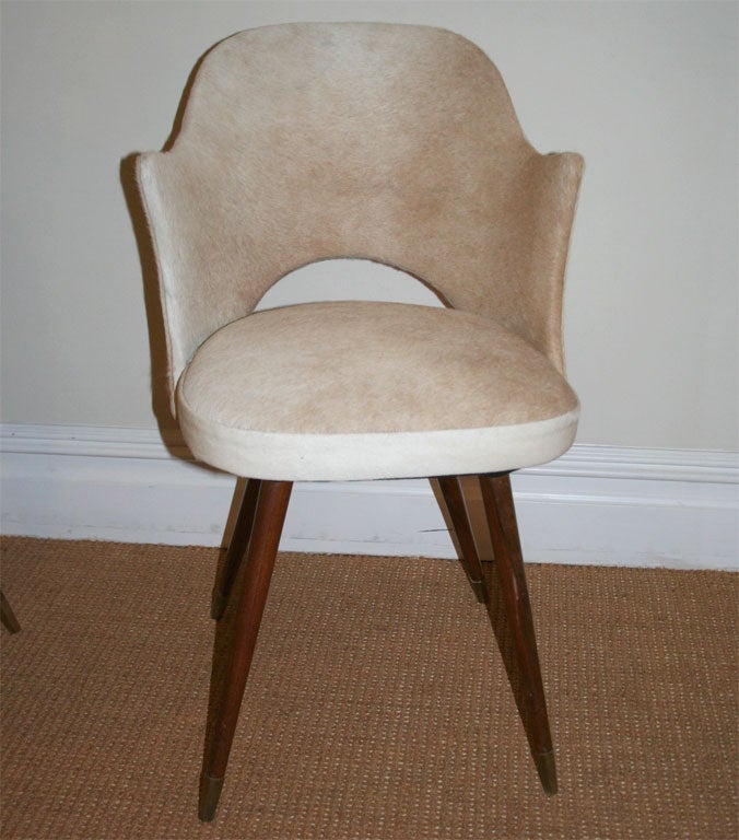 Pair of 1950's Cowhide Chairs