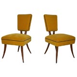 Pair of  1950's Atomic Style Side Chairs