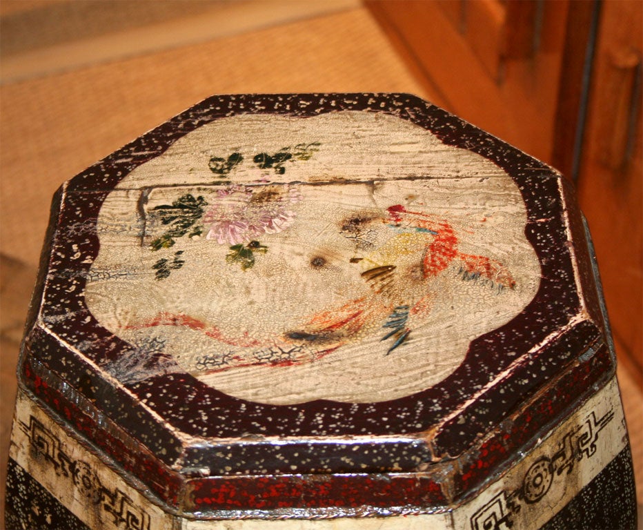 Pair of 19th Century Painted Chinese Rice Boxes 8