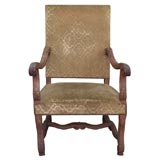 Antique Walnut Louis XIV Style Chair