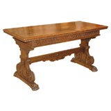 Antique Italian Baroque Style Library Table