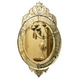 Oval Venetian Style Mirror