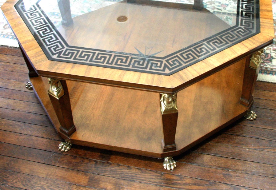 vintage octagon coffee table