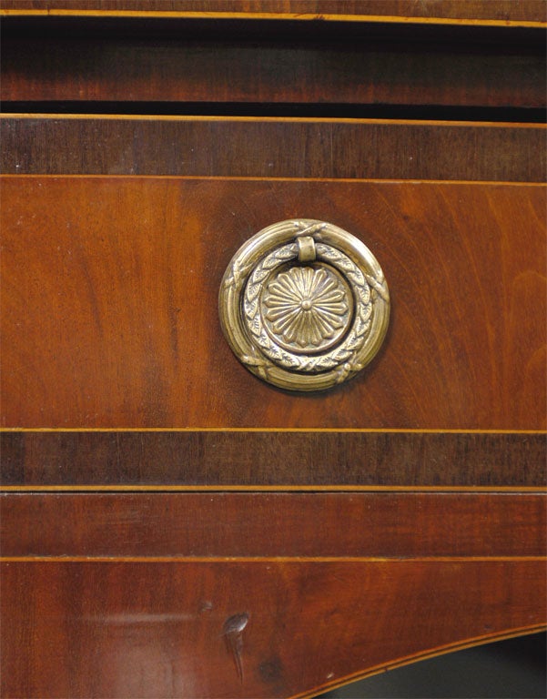19th Century Mahogany Serpentine Sideboard w/Original Cellarette, c. 1820 For Sale