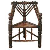 Antique 17th C. English Oak Chair