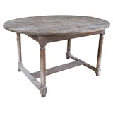 Antique  French Painted Oval Table