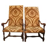 Two French armchairs
