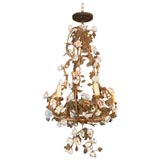 Tole 
Porcelain Chandelier