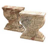 Antique Pair of Italian Baroque Pedestals