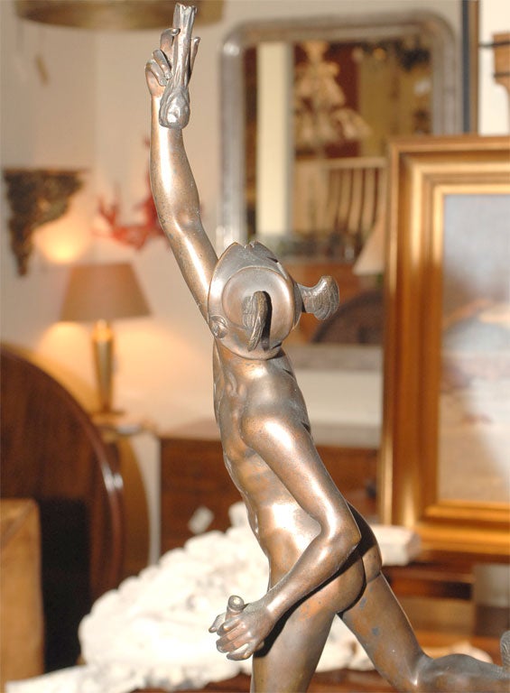 Metal Grand Tour Casting of Giambologna's Mercury