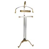 Vintage Steel and Brass Ram Valet