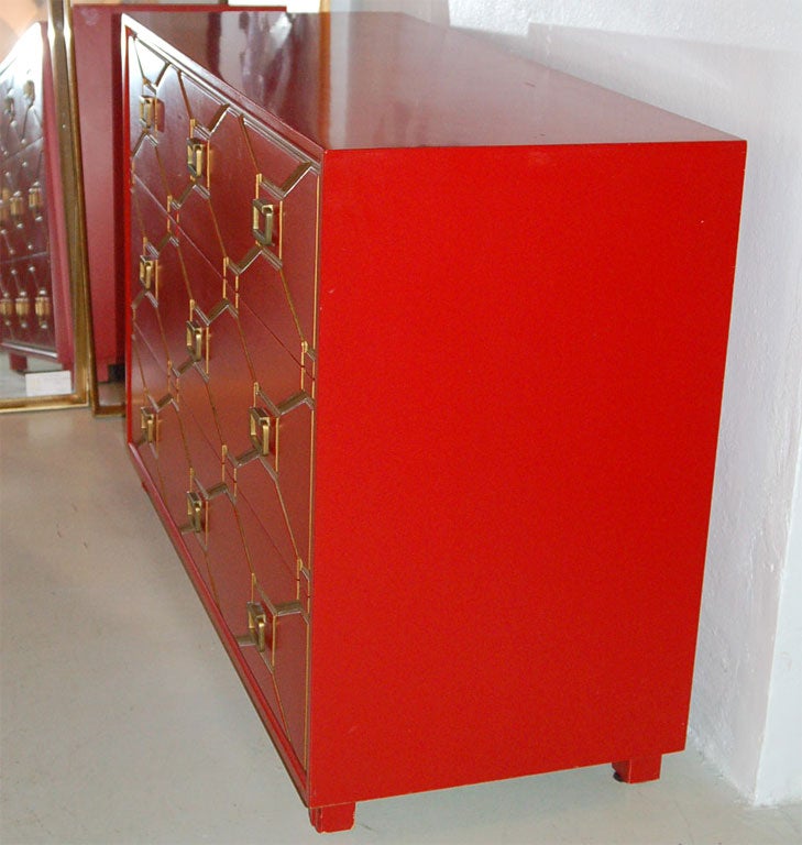 Dorothy Draper Viennese Collection Red Chest 1