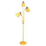 Vintage BRASS AND ENAMEL FLOOR LAMP