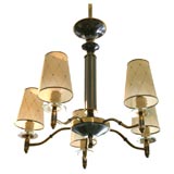 Vintage French metal chandelier