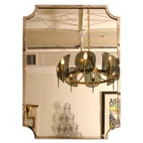 Nickel Silver Framed Mirror