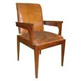 Modernist Mahogany Fauteuil