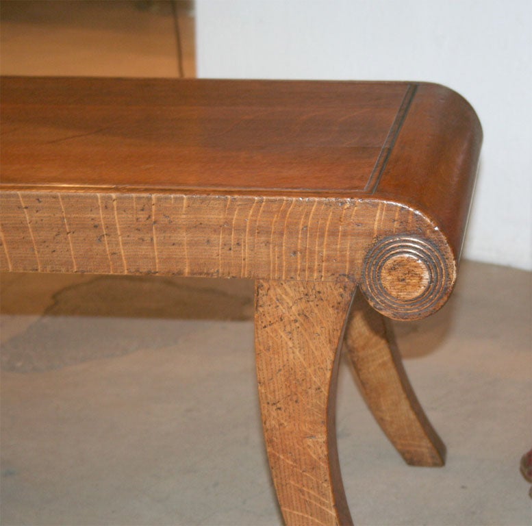 Oak REGENCY HALL BENCH For Sale