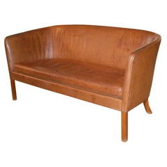 LEATHER SETTEE BY OLE WANSCHER