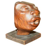 Carved Wooden Bust