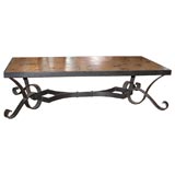 Tile Top Wrought Iron Table