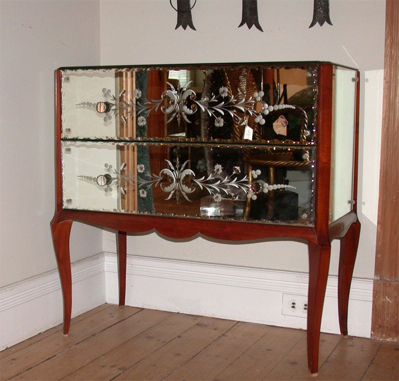 French Mirrored Commode