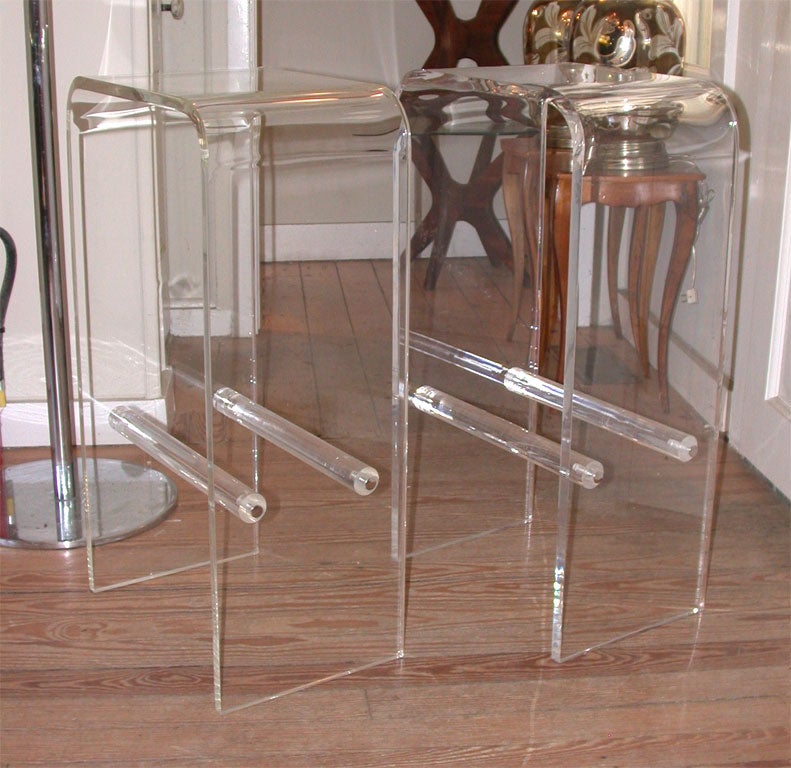 Lucite Bar Stool
