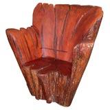 Natural Wood Arm Chair