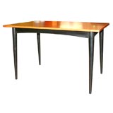 Dining Room Table with Tapered Legs in the Style of Paul McCobb