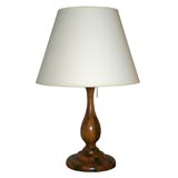 Vintage Laminated Mahogany Table Lamp