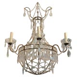 Antique French Empire Crystal Sconces