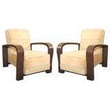 Pair of 1930s French Lounge  Chairs