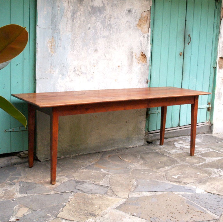 19th Century French Cherry Farm Table