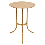 Geoffrey Harcourt Brass and Limestone Table Vintage Geoffrey Harcourt Brass and Limestone Table