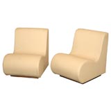 Pair of  French Slipper Chairs