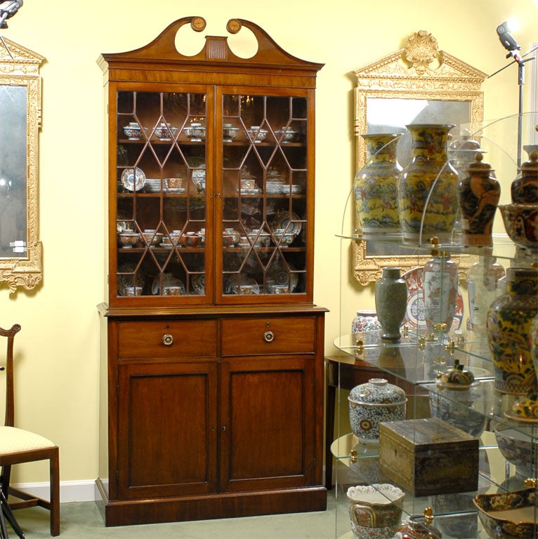 Mahogany Hepplewhite Style Bookcase, c. 1800