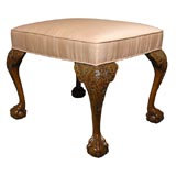 Mahogany Chippendale Design Stool