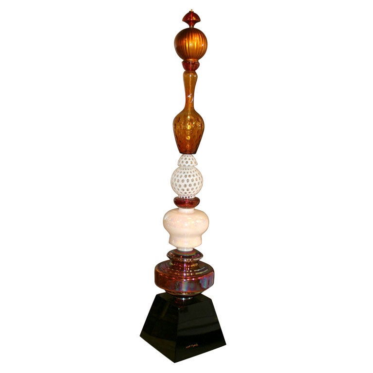 Corbett Reynolds Glass Totem Sculpture
