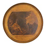 Large Round Tole Tray