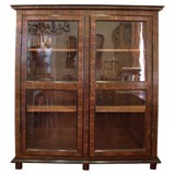 Antique 18th Century Oyster Veneer Bibliotheque or Cabinet