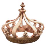 19th c Wood Bed Corona