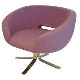 RIVE DROITE-ARM CHAIR WITH SWIVEL BASE BY PATRICK NORGUET